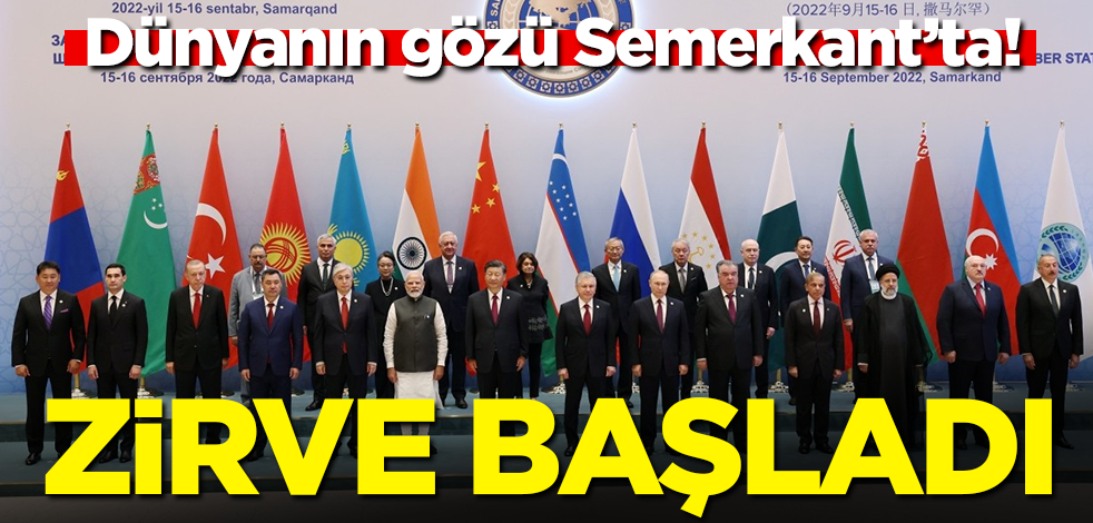 Şanghay İşbirliği Örgütü Zirvesi başladı