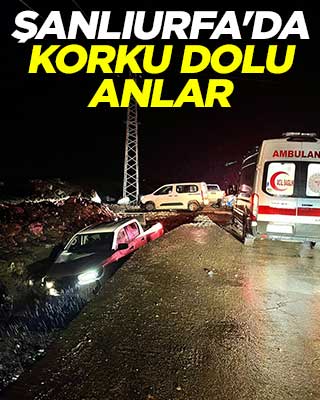 Şanlıurfa'da korku dolu anlar
