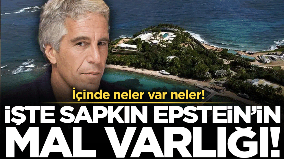Sapkın Epstein'in mal varlığı belli oldu! Say say bitmiyor!