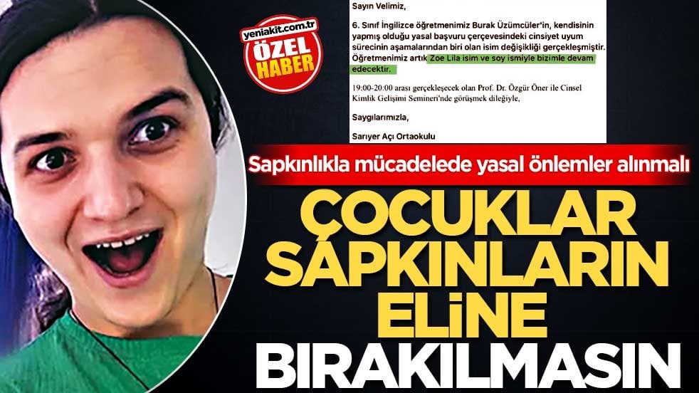 Sapkınlıkla mücadelede yasal önlemler alınmalı! Çocuklar, sapkınların eline bırakılmasın