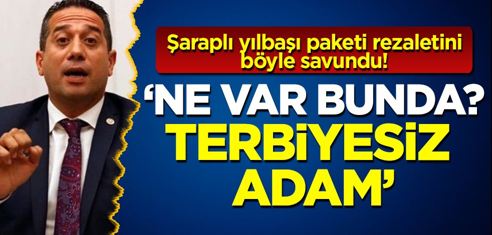 'Şarap'lı yılbaşı paketi rezaletini böyle savundu: "Ne var bunda terbiyesiz adam"