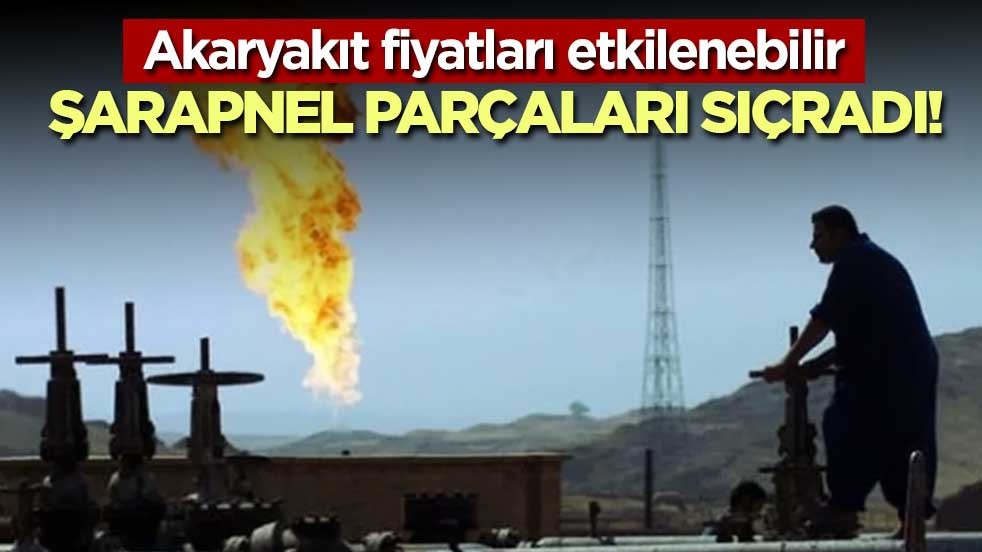 Şarapnel parçaları sıçradı! Foz petrol bölgesinde yangın!
