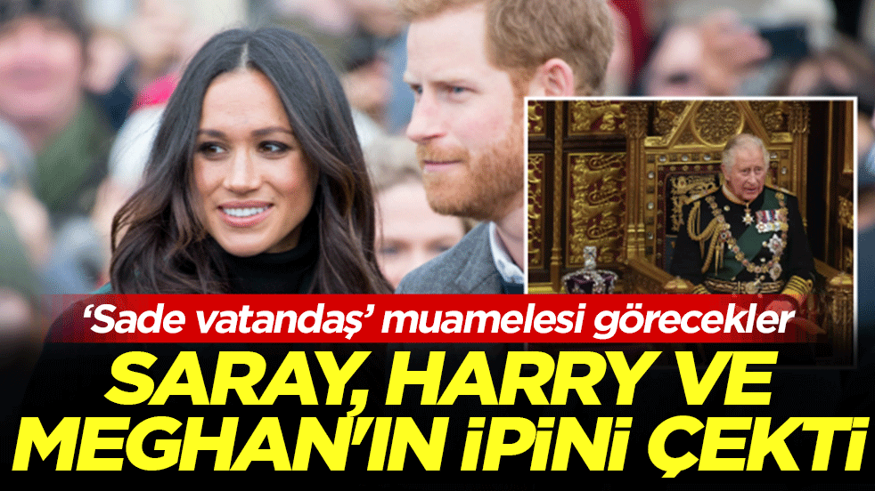 Saray, Harry ve Meghan’ın ipini çekti! ‘Sade vatandaş’ muamelesi görecekler