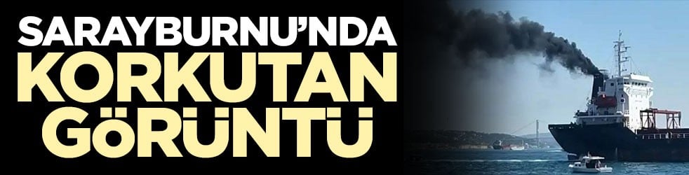 Sarayburnu'nda korkutan görüntüler