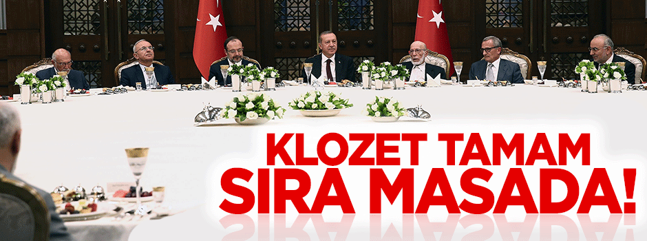 Saray'da klozet yalanından sonra şimdi de masa tartışması