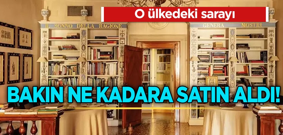 Sarayı almak için Venedik'in kapısını çaldı: 90 milyon TL ödedi! Kaç yıllık yapı için bakın ne dedi