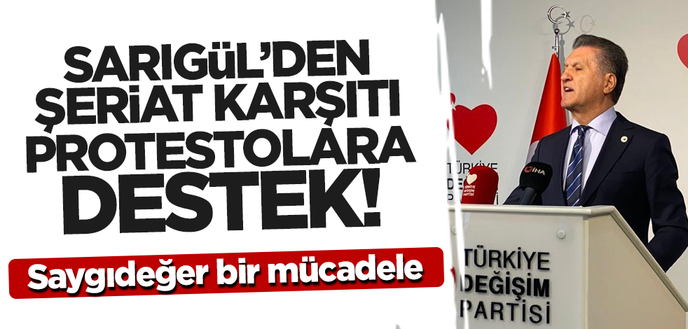 Sarıgül'den İran'da şeriat karşıtı protestolara destek! 'Saygıdeğer bir mücadele'