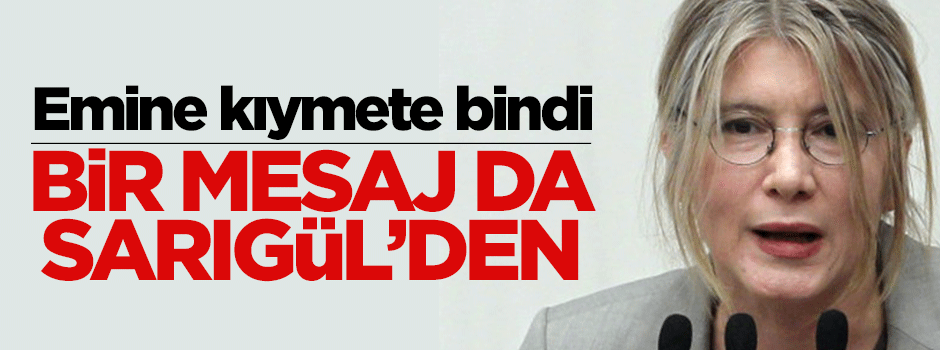 Sarıgül'den Tarhan'a mesaj