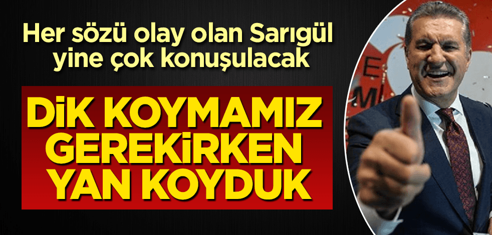 Sarıgül'den yeni bomba: Dik koymamız gerekirken yan koyduk