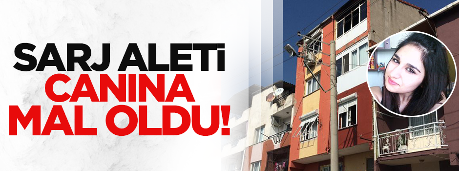 Şarj aleti evi yaktı, pencereden atladı