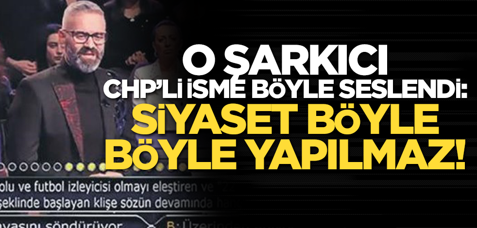 Şarkıcı Okan Tok’tan CHP sözcüsü Faik Öztrak’a tepki: Hakkımı mahkemede arayacağım