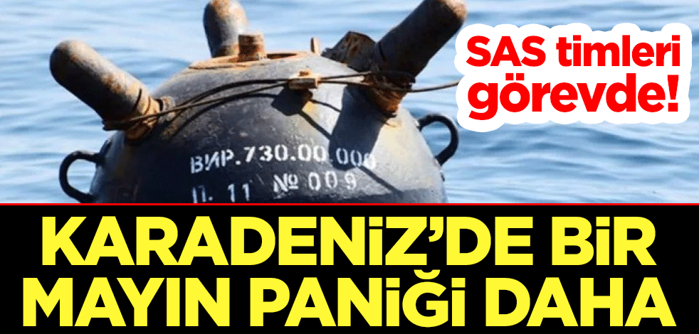 SAS timleri görevde! Karadeniz'de bir mayın paniği daha