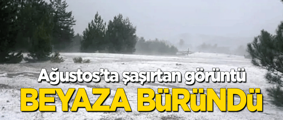 Şaşırtan görüntü! Beyaza büründü