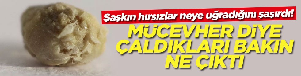 Şaşkın hırsızlar neye uğradığını şaşırdı! Mücevher diye çaldıkları bakın ne çıktı