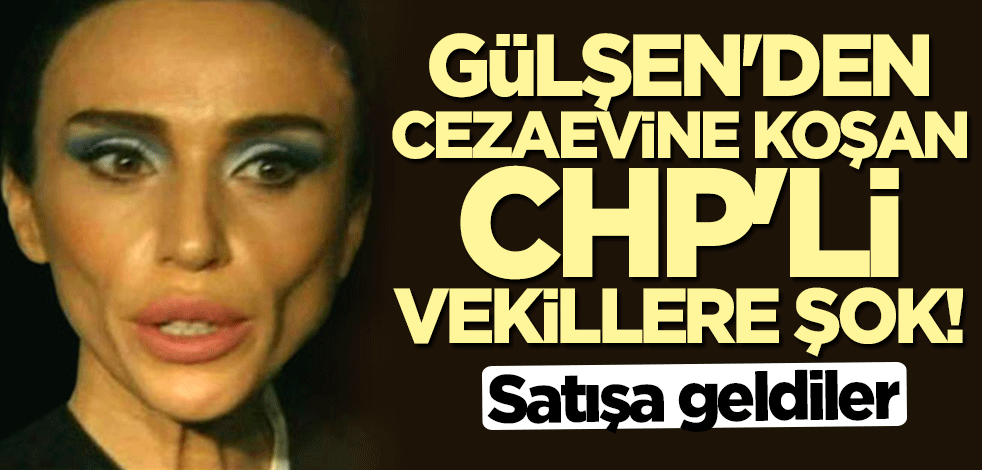 Satışa geldiler! Gülşen'den cezaevine koşan CHP'li vekillere şok