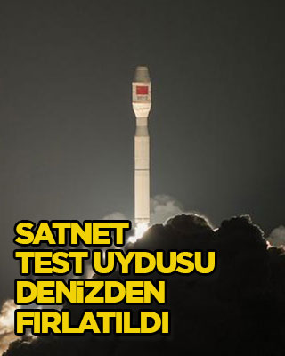 SatNet test uydusu denizden fırlatıldı