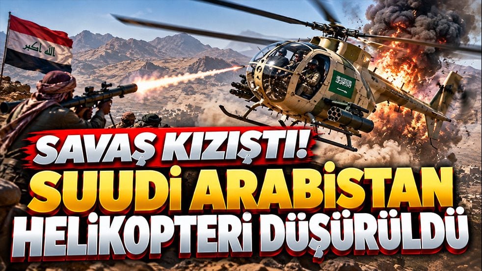 Savaş kızıştı! Suudi Arabistan helikopteri düştü: Husiler "Biz vurduk" dedi
