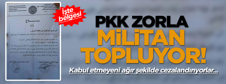 Savaşacak militan bulamayan pyd ‘’zorunlu askerlik’’ başlattı