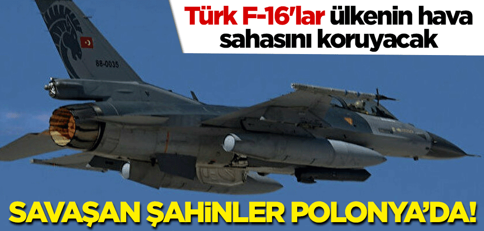 Savaşan şahinler Polonya’da! Türk F-16'lar hava sahasını koruyacak