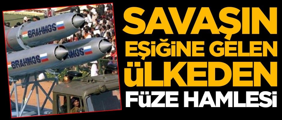 Savaşın eşiğine gelen ülkeden füze hamlesi