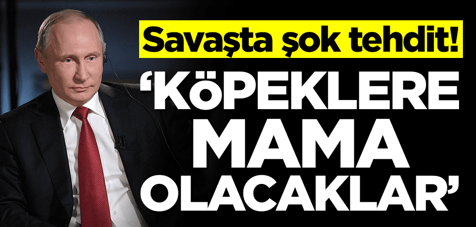 Savaş'ta şok tehdit! 'Teslim olmayanlar köpeklere mama olacak'