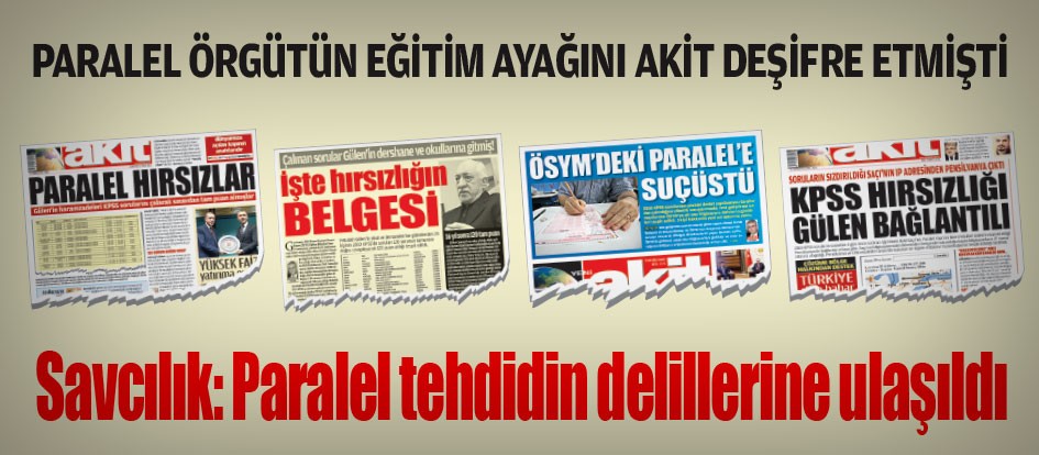 Savcılık: Paralel tehdidin delillerine ulaşıldı