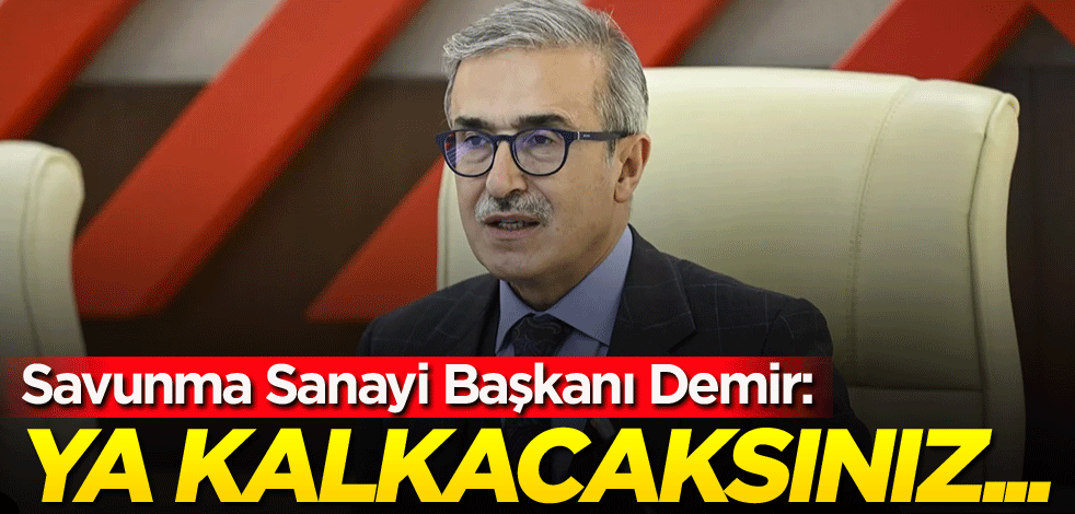 Savunma Sanayi Başkanı Demir: Ya kalkacaksınız...
