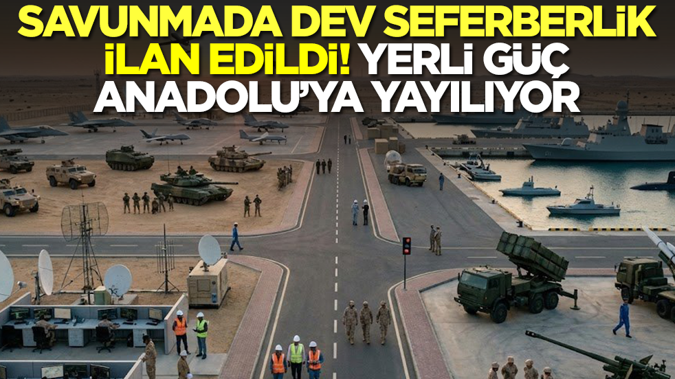 Savunmada dev seferberlik ilan edildi: Yerli güç Anadolu'ya yayılıyor