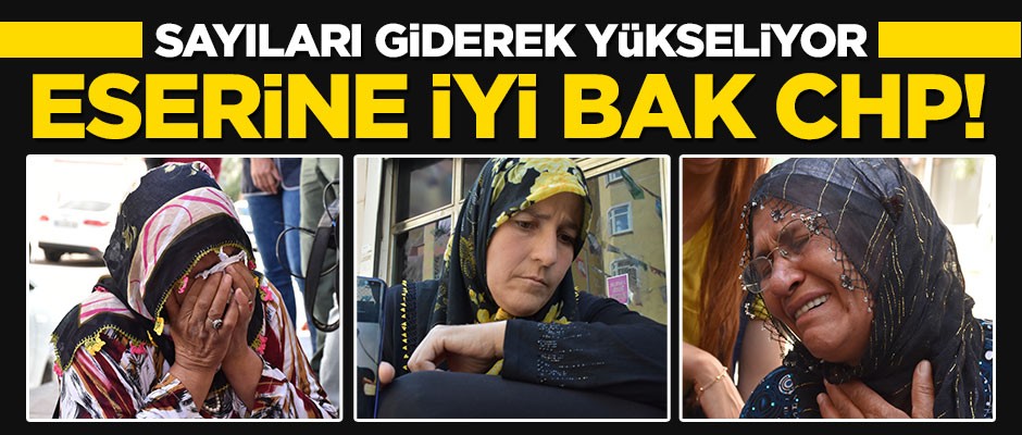 Sayıları giderek yükseliyor... Eserine iyi bak CHP!
