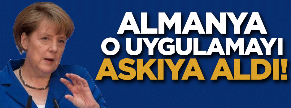 Schengen uygulaması Almanya'da askıya alındı