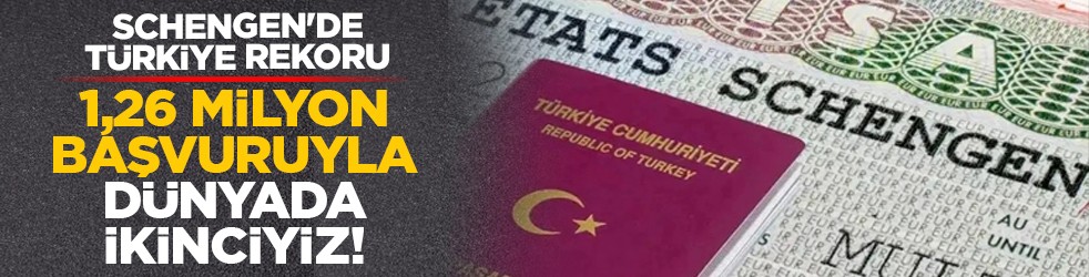 Schengen'de Türkiye rekoru: 1,26 milyon başvuruyla dünyada ikinciyiz!