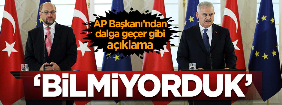 Schulz'dan skandal açıklama: FETÖ'nün yaptığını bilmiyorduk