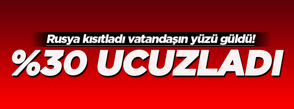 Sebze ve meyve yüzde 30 ucuzladı