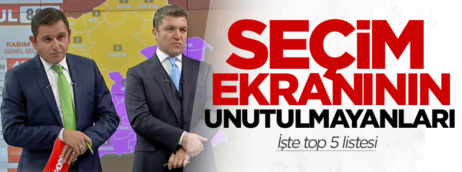 Seçim ekranının unutulmayanları