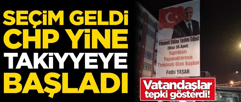 Seçim geldi, CHP yine takiyyeye başladı