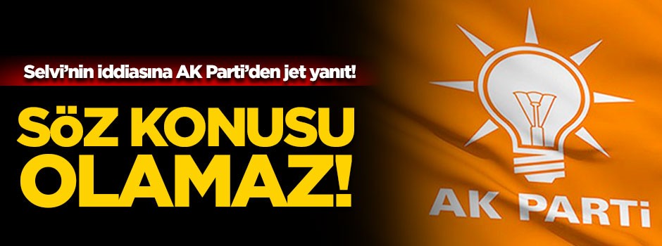 Seçim iptal olacak iddiasına AK Parti'den yanıt geldi!