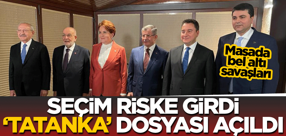 Seçim riske girdi ‘tatanka’ dosyası açıldı