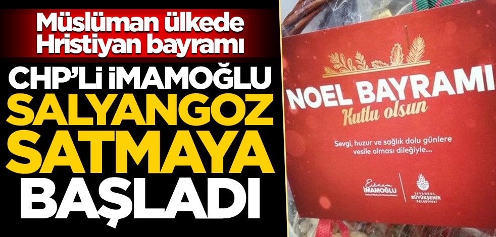 Seçimde dindar imajı çizen İmamoğlu'ndan İBB personeline "Noel" kutlaması!