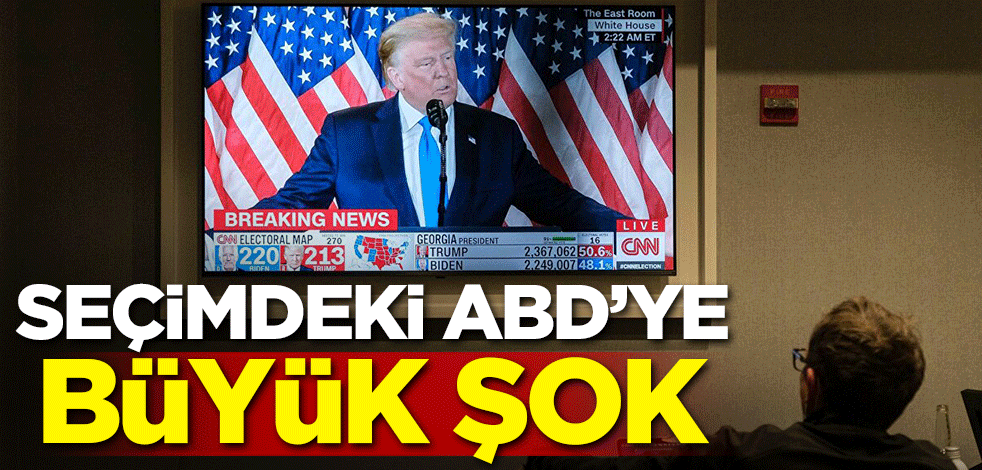 Seçimdeki ABD'ye şok haber!