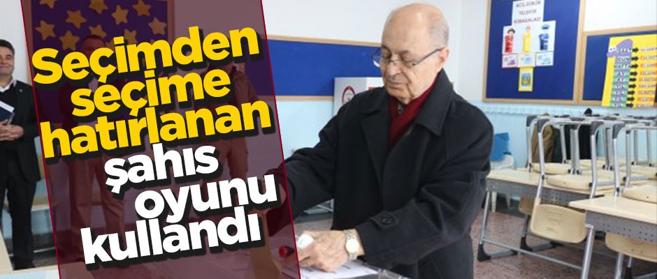 Seçimden seçime hatırlanan şahıs oyunu kullandı
