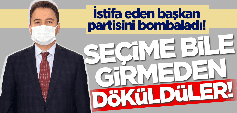 Seçime bile girmeden döküldüler! DEVA Partili başkan partisini bombalayarak istifa etti