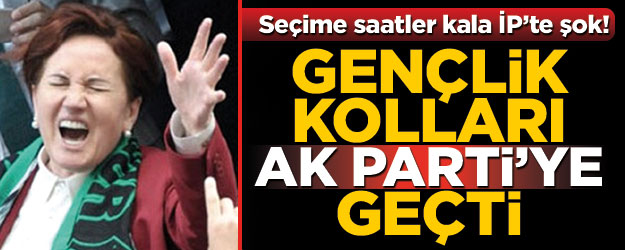 Seçime saatler kala İYİ Parti'ye şok! Gençlik kolları AK Parti'ye geçti