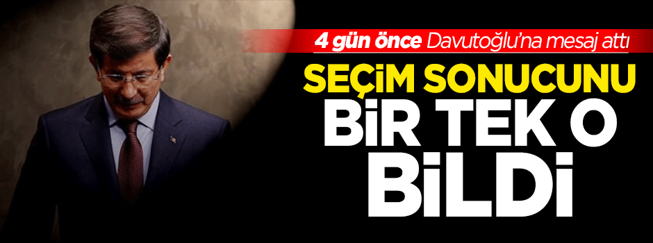 Seçimin sonucunu bir tek Bekir Bozdağ bildi