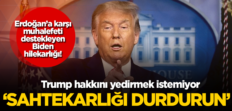 Seçimlerde hile olduğunu söyleyen ABD Başkanı Trump: Sahtekarlığı durdurun