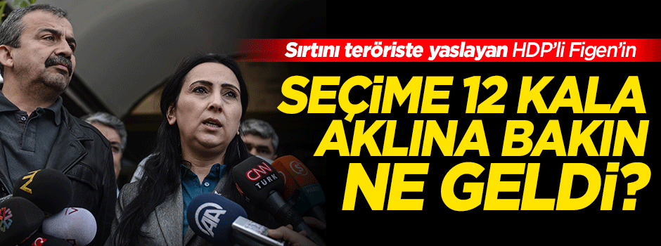 Seçimlere 12 gün kala Figen ağız değiştirdi!