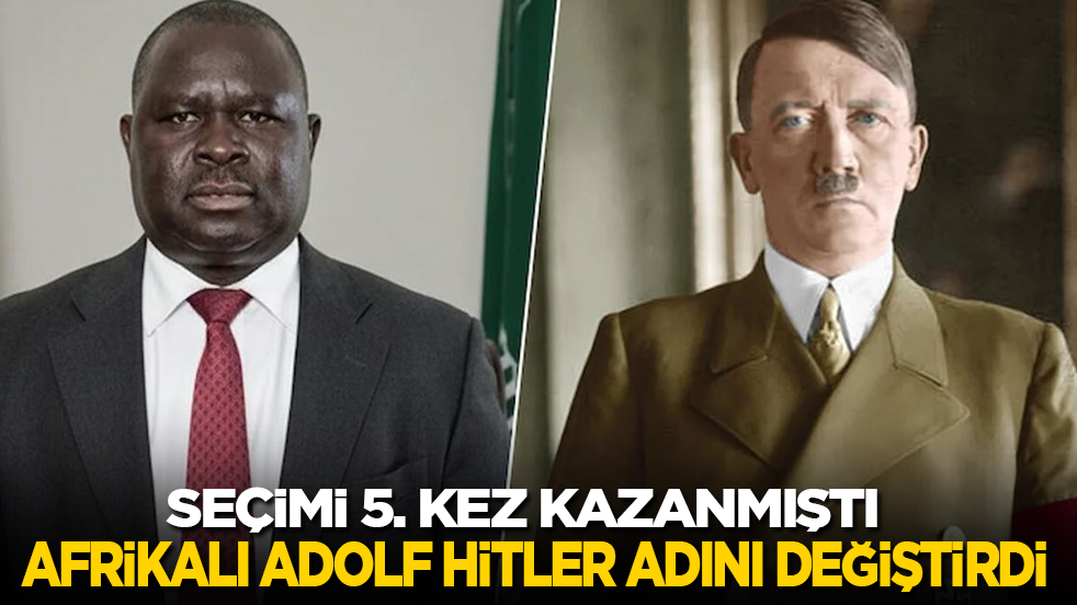 Seçimleri 5. kez kazanan Afrikalı Adolf Hitler adını değiştirdi