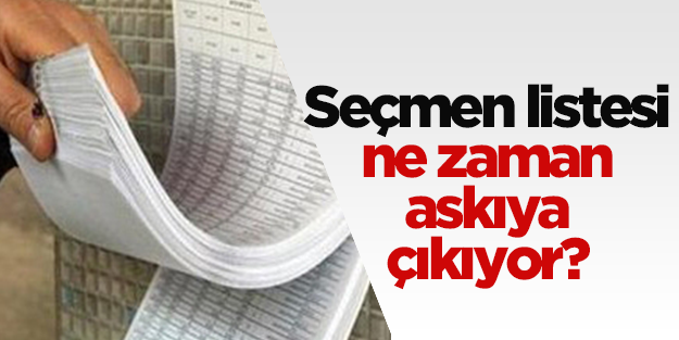 Seçmen Listesi 2 Temmuz'da askıya çıkıyor