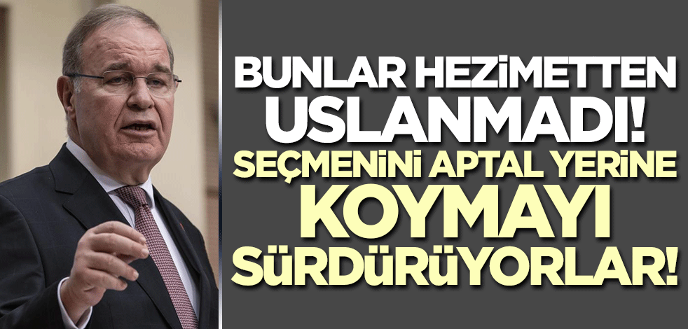 Seçmenlerini aptal yerine koymaya başladılar! Faik Öztrak'tan yerel seçim açıklaması