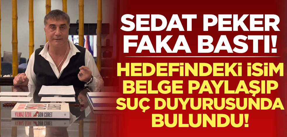 Sedat Peker faka bastı! Dekont gösteren Esat Toklu, suç duyurusunda bulundu