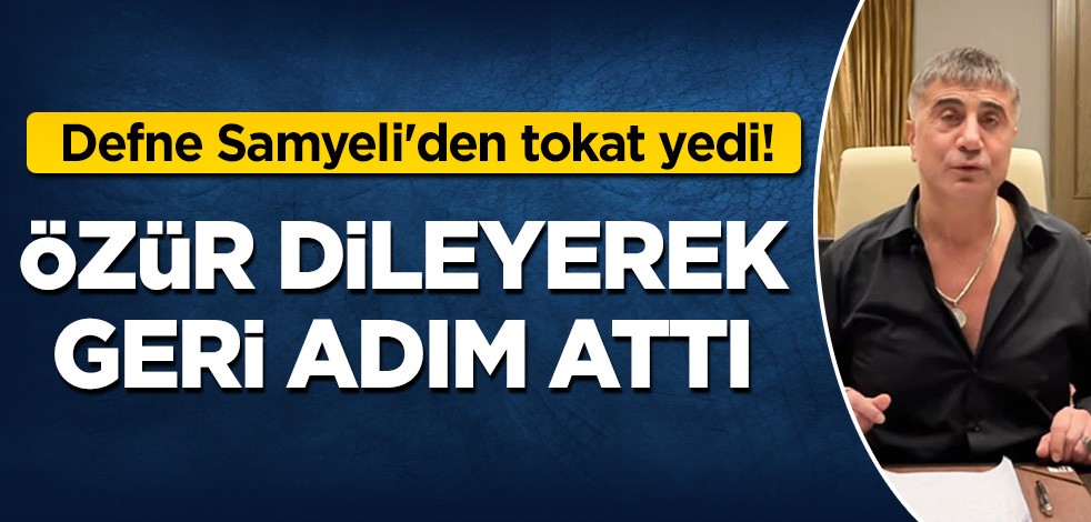 Sedat Peker geri adım attı!